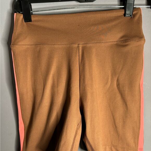 PINK Victoria’s Secret Brown and Pink Pull On Biker Shorts Size Small - Picture 3 of 5